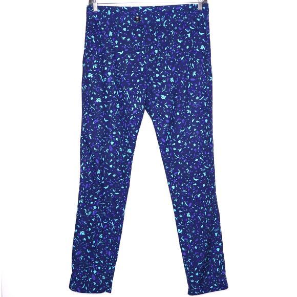 GREYSON Allover Print Trouser Blue Straight Fit Stretch Golf Pant Men's 34/32